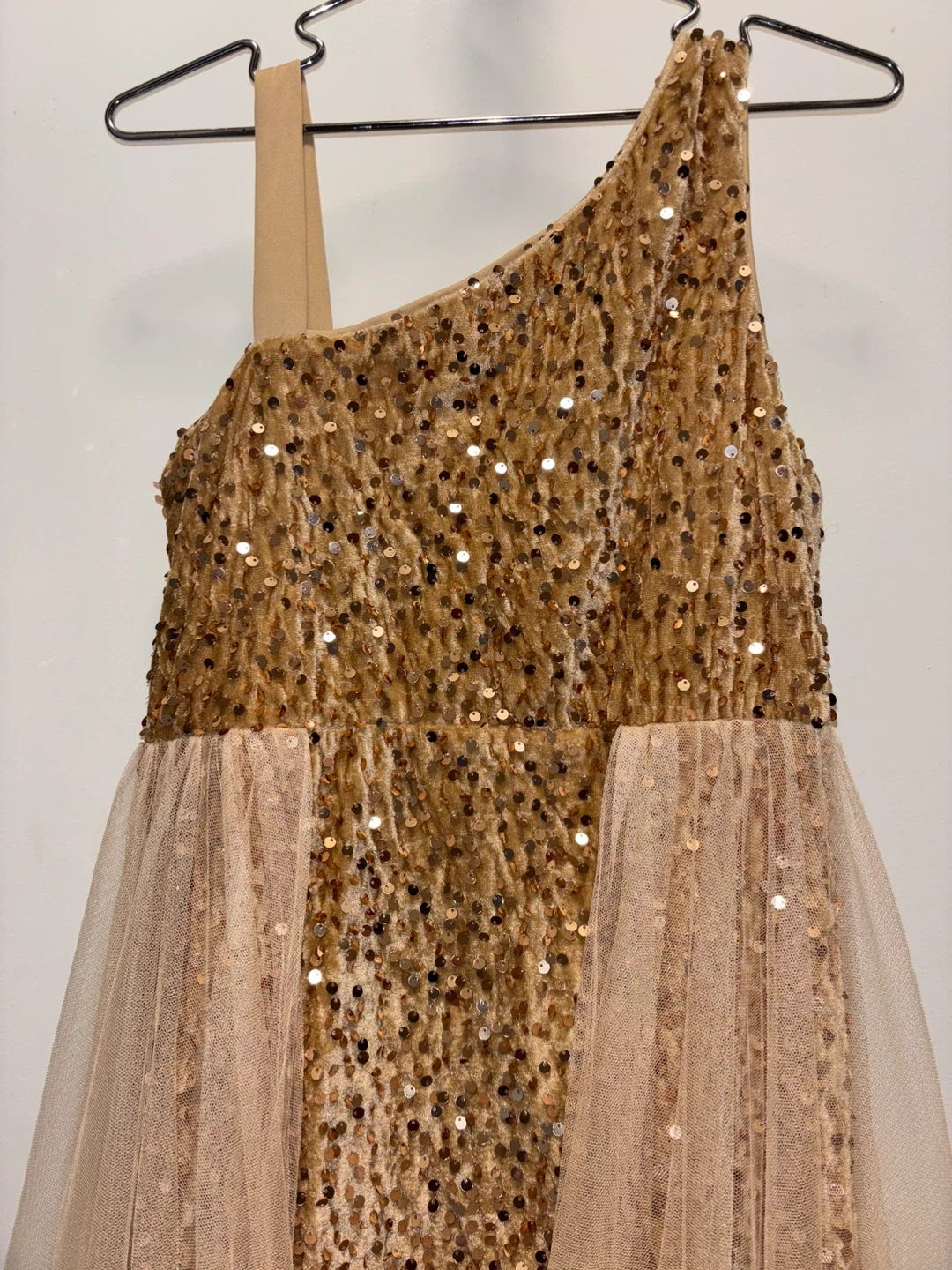 ALISA & LEO Gold Sequin Tulle Dress - US 12Y - photo 3