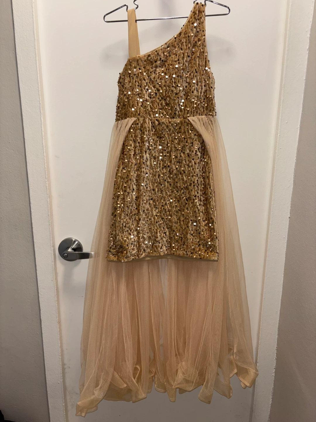 ALISA & LEO Gold Sequin Tulle Dress - US 12Y - photo 2