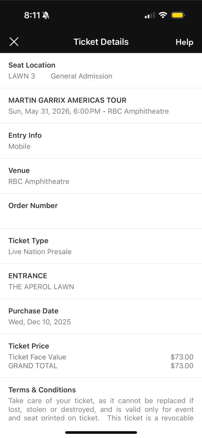 Martin Garrix Ticket - May 31, 2026 - photo 2