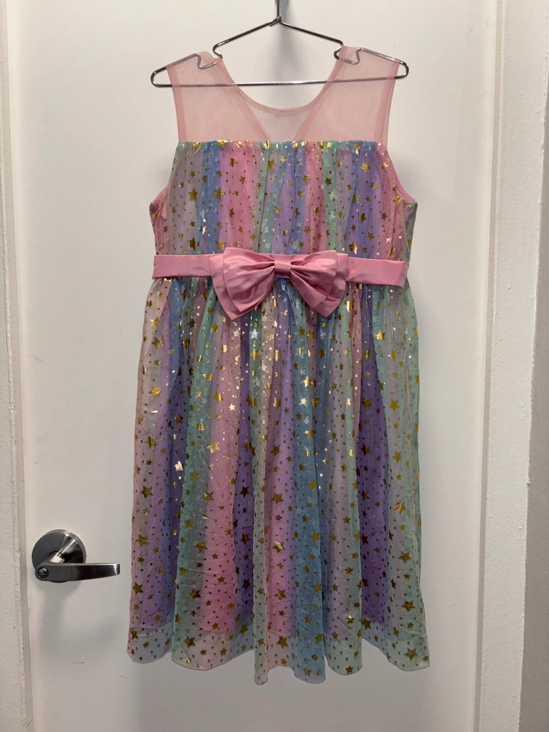SHEIN Girls Rainbow Star Dress Size 11Y