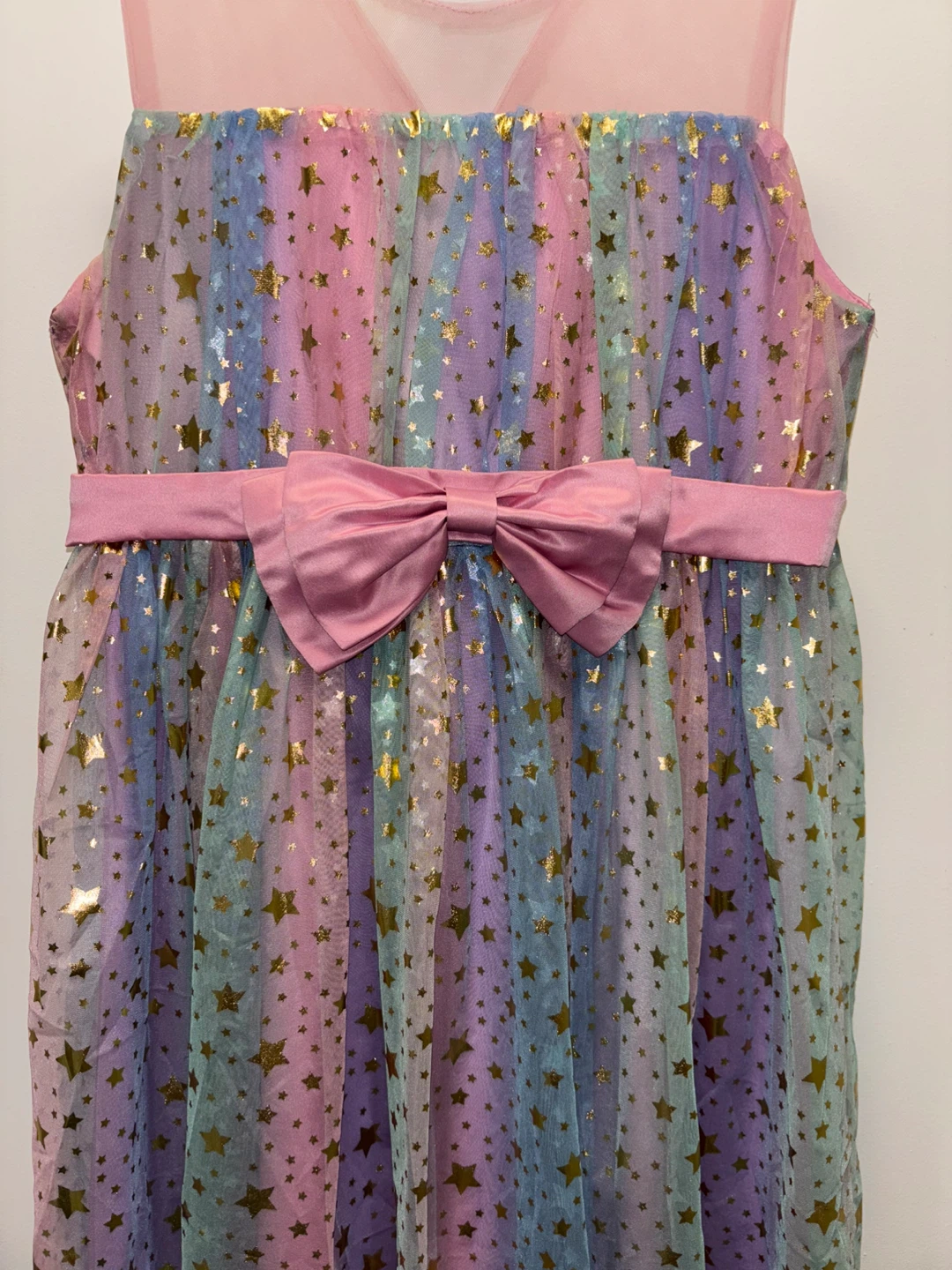SHEIN Girls Rainbow Star Dress Size 11Y - photo 3