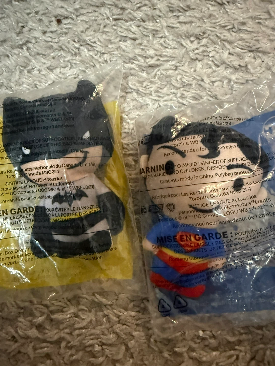 DC Comics Batman & Superman McDonald's Toys