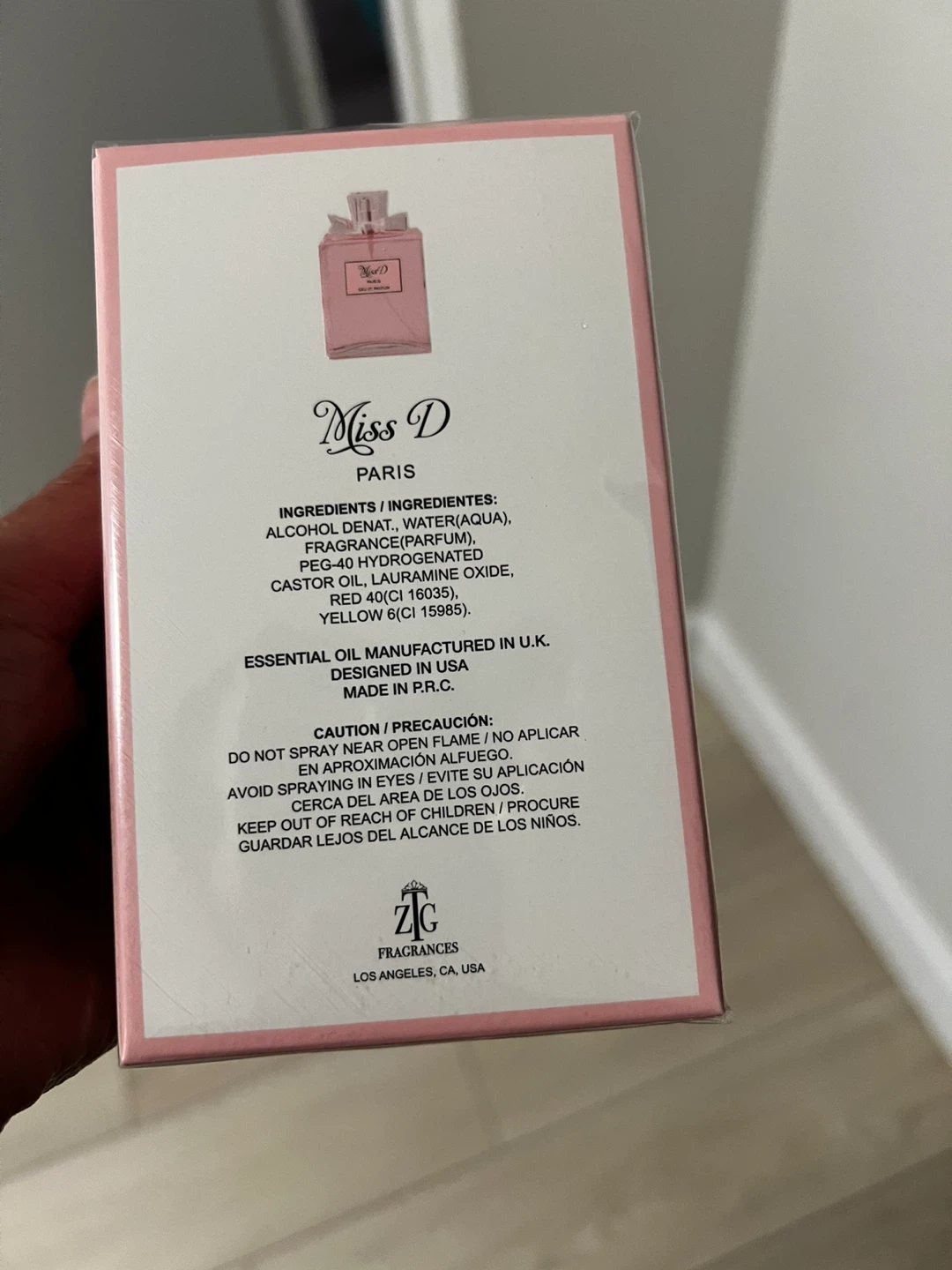 Miss D Paris Pour Femme Eau de Parfum 100ml