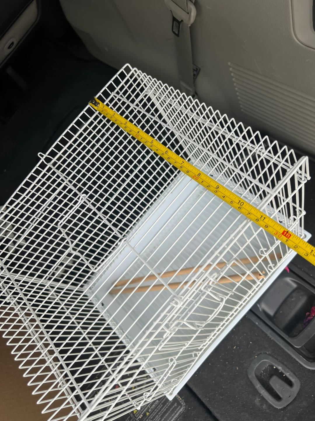 White Bird Cage for birds or other anomals approx. 16x14x10.5 - photo 5