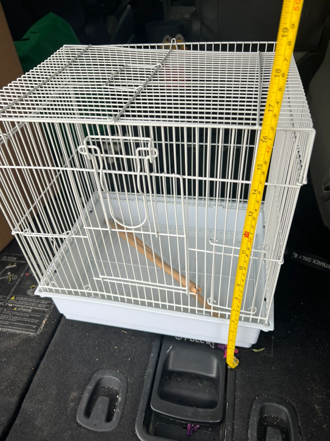 White Bird Cage for birds or other anomals approx. 16x14x10.5 - photo 3