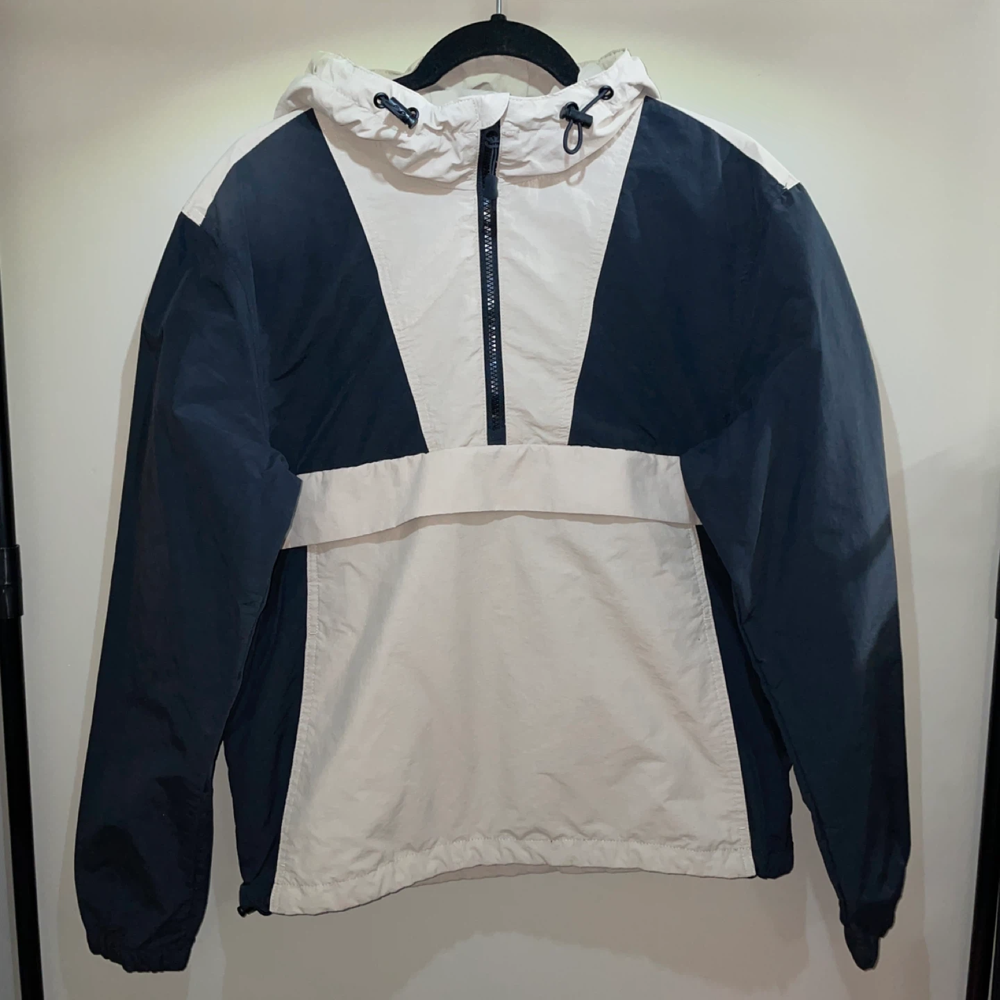 H&M Pullover Windbreaker - Beige (Men's XS)