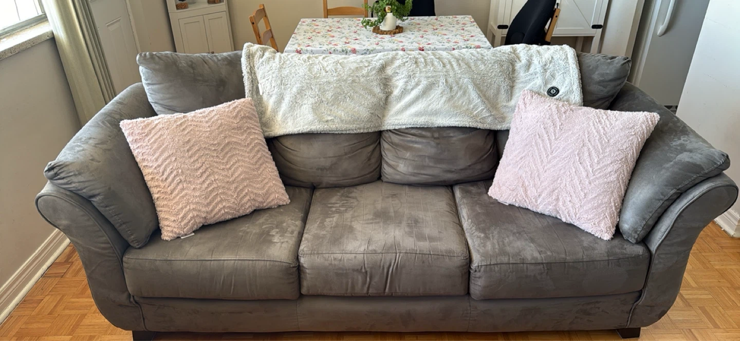 Grey 3-Seater Sofa