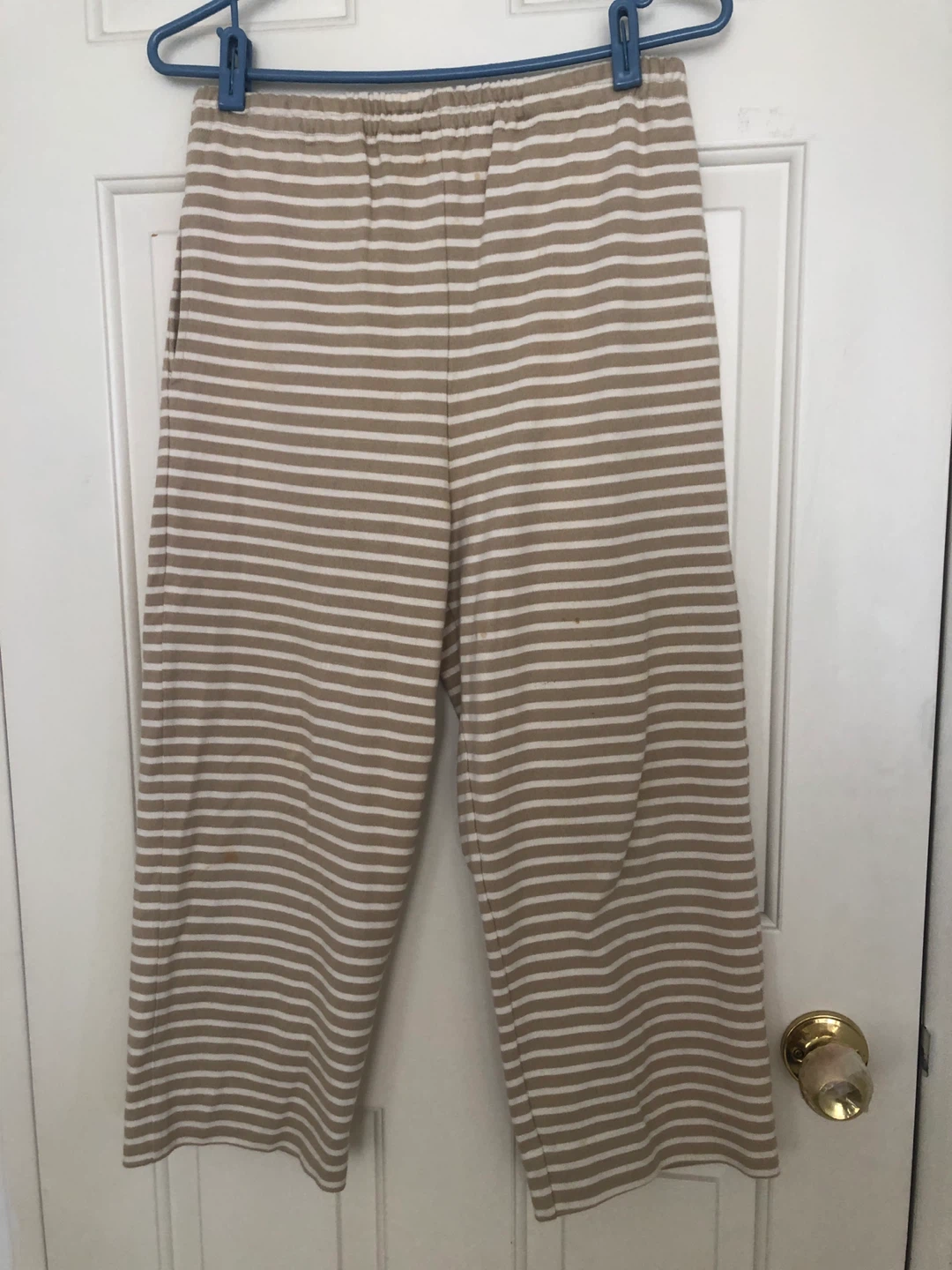 Striped Cropped Lounge Pants