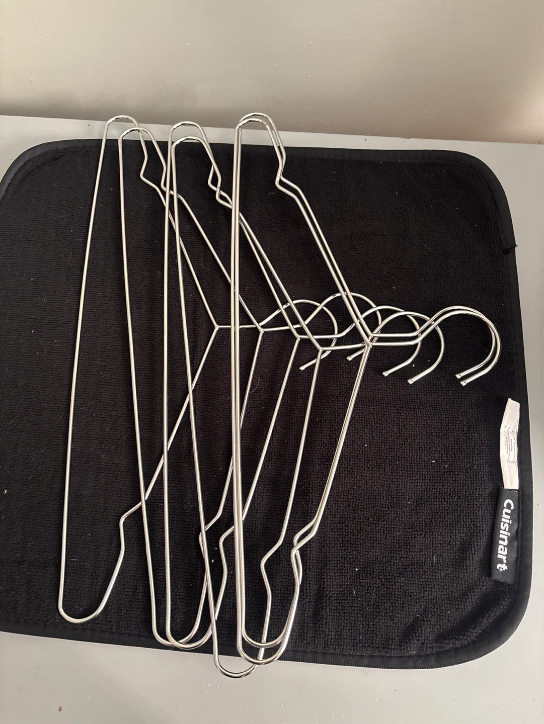 New Set of  6 Stainless Steel Metal Clothes Hangers - photo 3