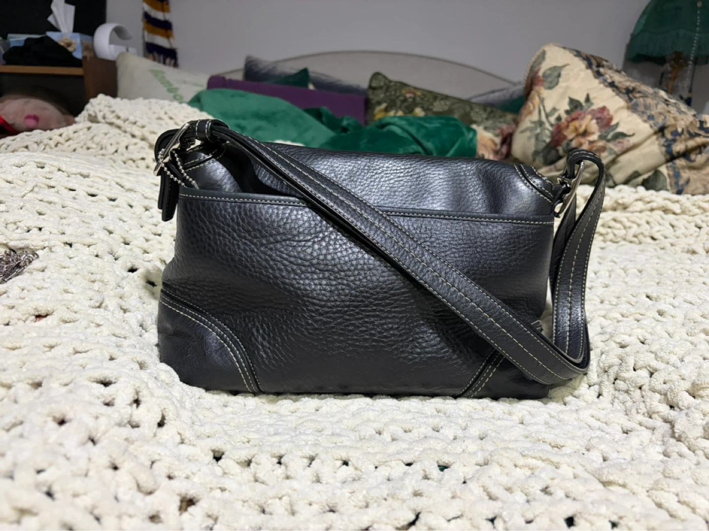 Coach Black Leather Shoulder Bag - photo 2