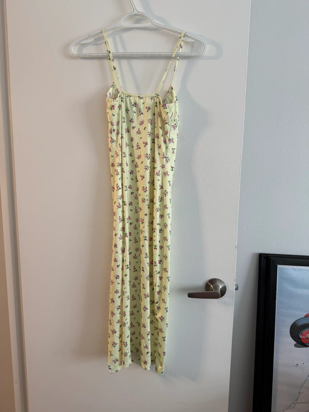 Yellow floral slip dress - photo 3