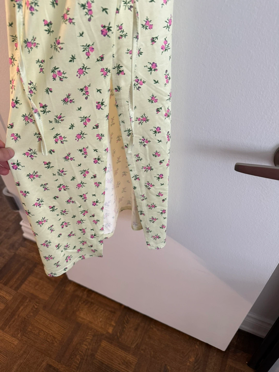 Yellow floral slip dress - photo 2
