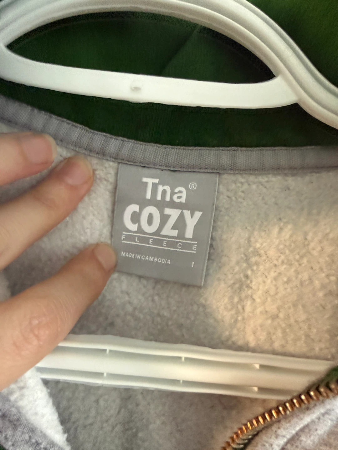 Tna Cozy Fleece Quarter Zip Sweatshirt - photo 3