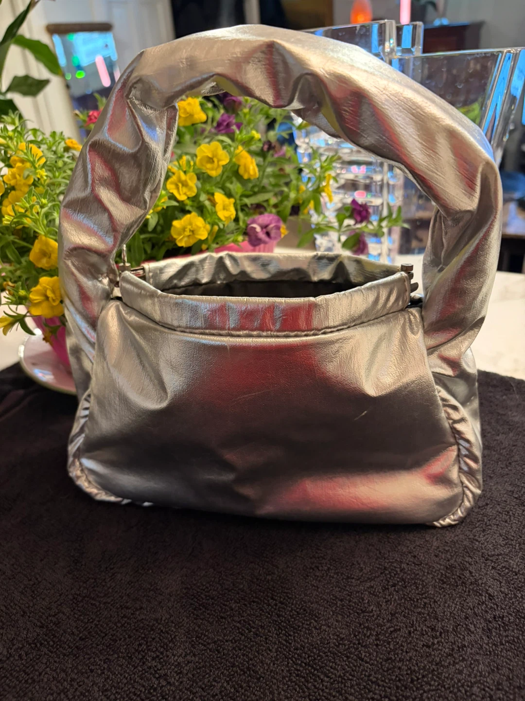 You’ve got a cute one!  metallic mini bag.”