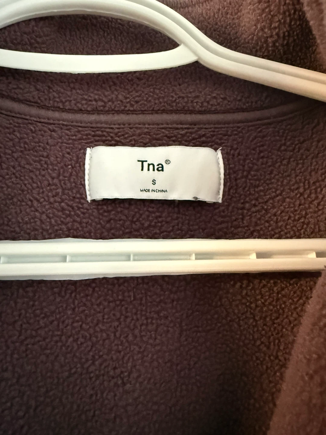 Tna Fleece Cropped Pullover Sweater Size S - photo 3