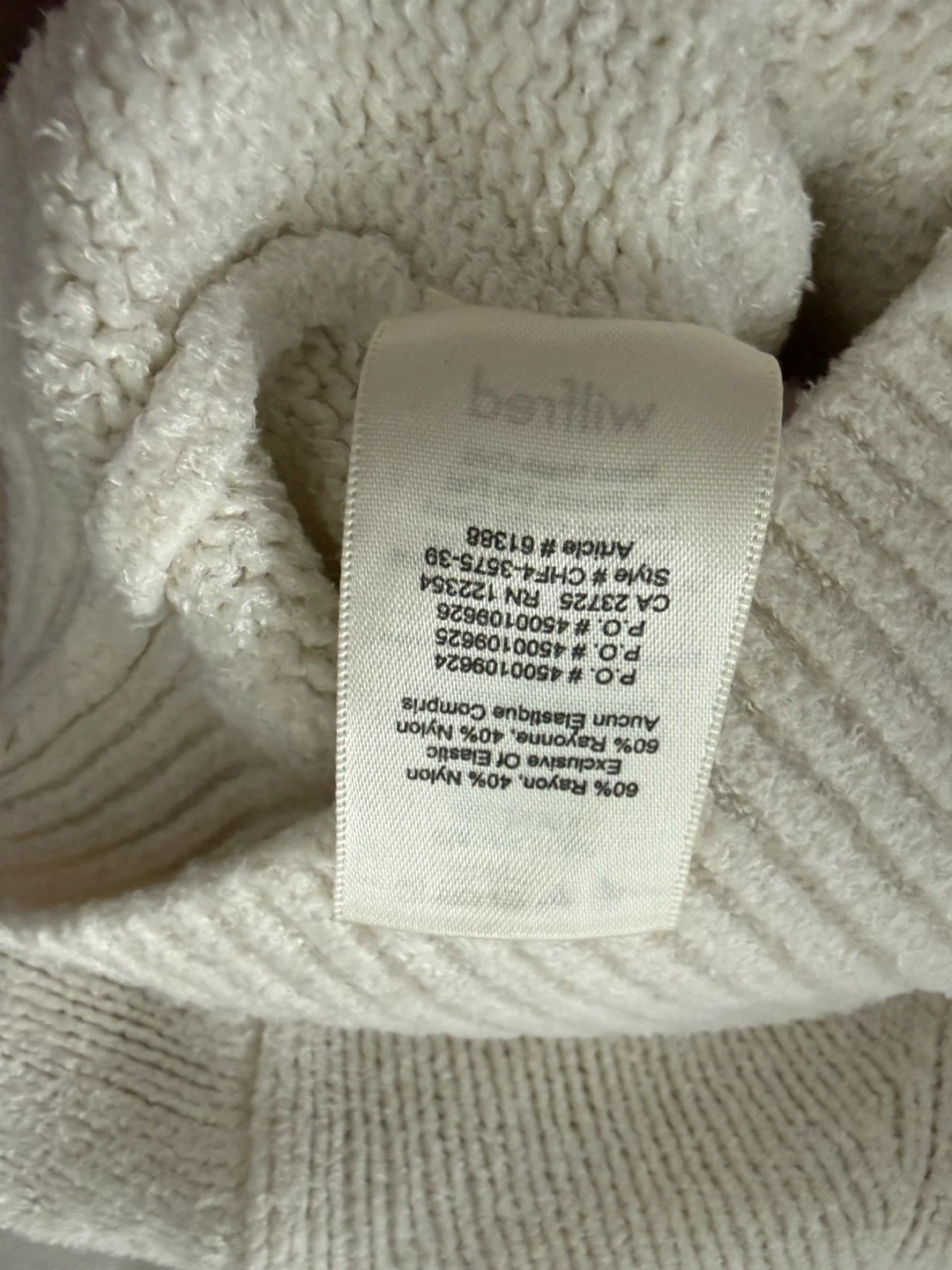 Wilfred Cream Mock Neck Sweater - photo 5