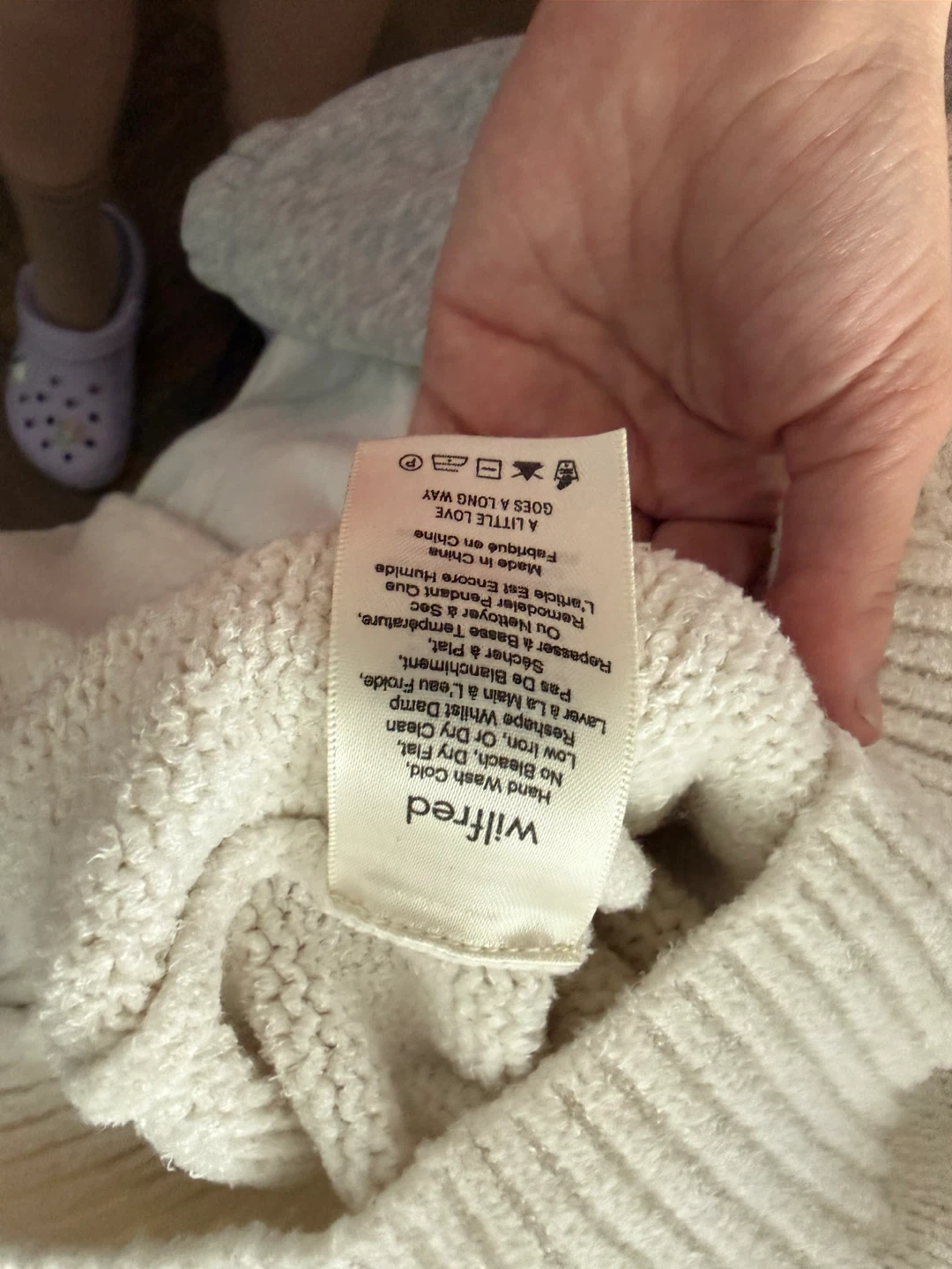 Wilfred Cream Mock Neck Sweater - photo 4