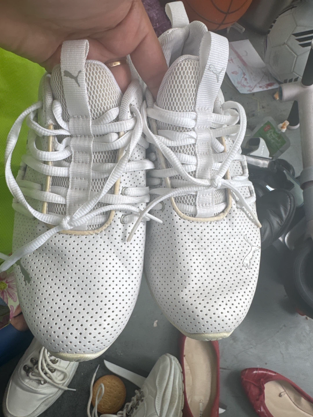 Puma White Training Shoes