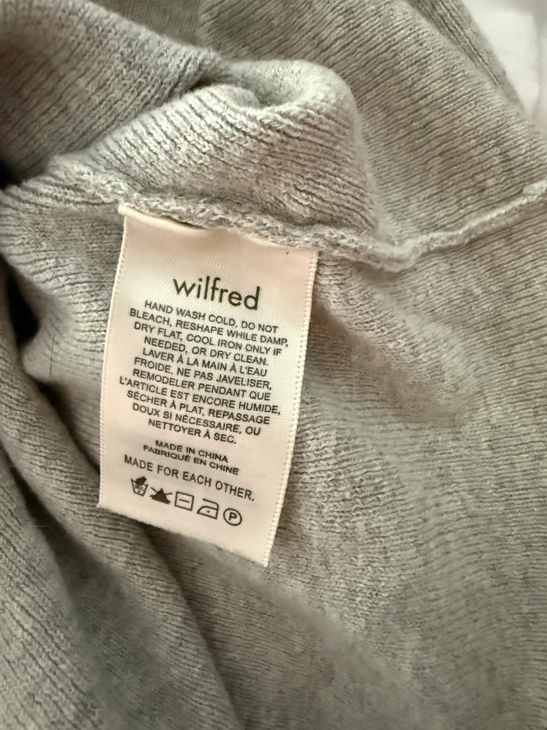 Wilfred Grey Cropped Turtleneck Sweater - photo 4