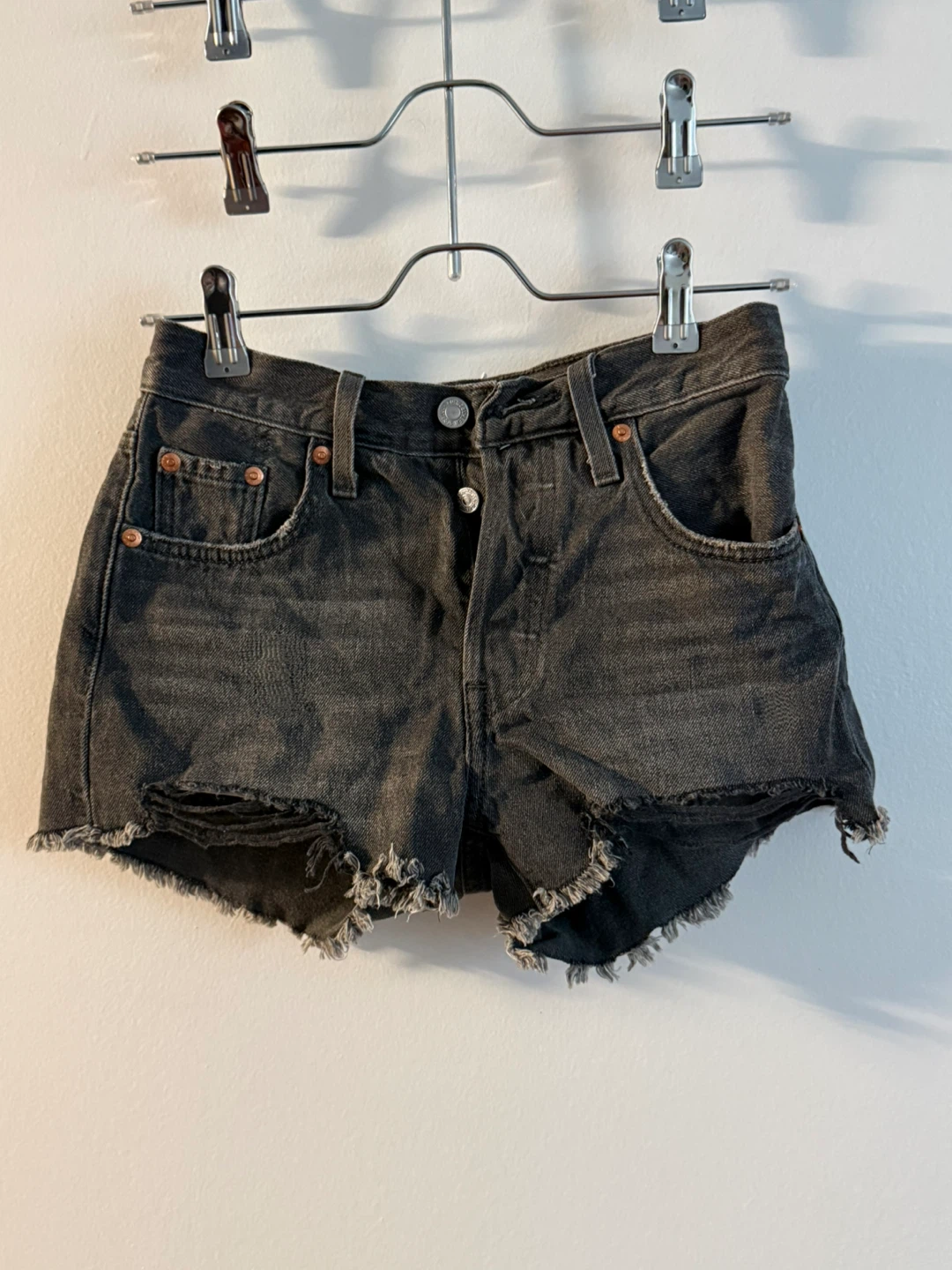 Levi's 501 Denim Cutoff Shorts - Black