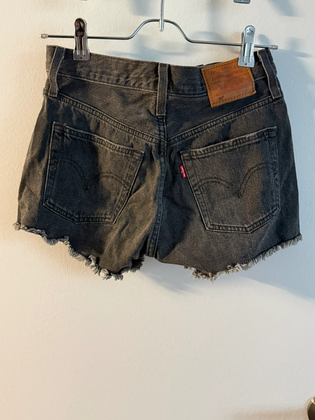 Levi's 501 Denim Cutoff Shorts - Black - photo 2