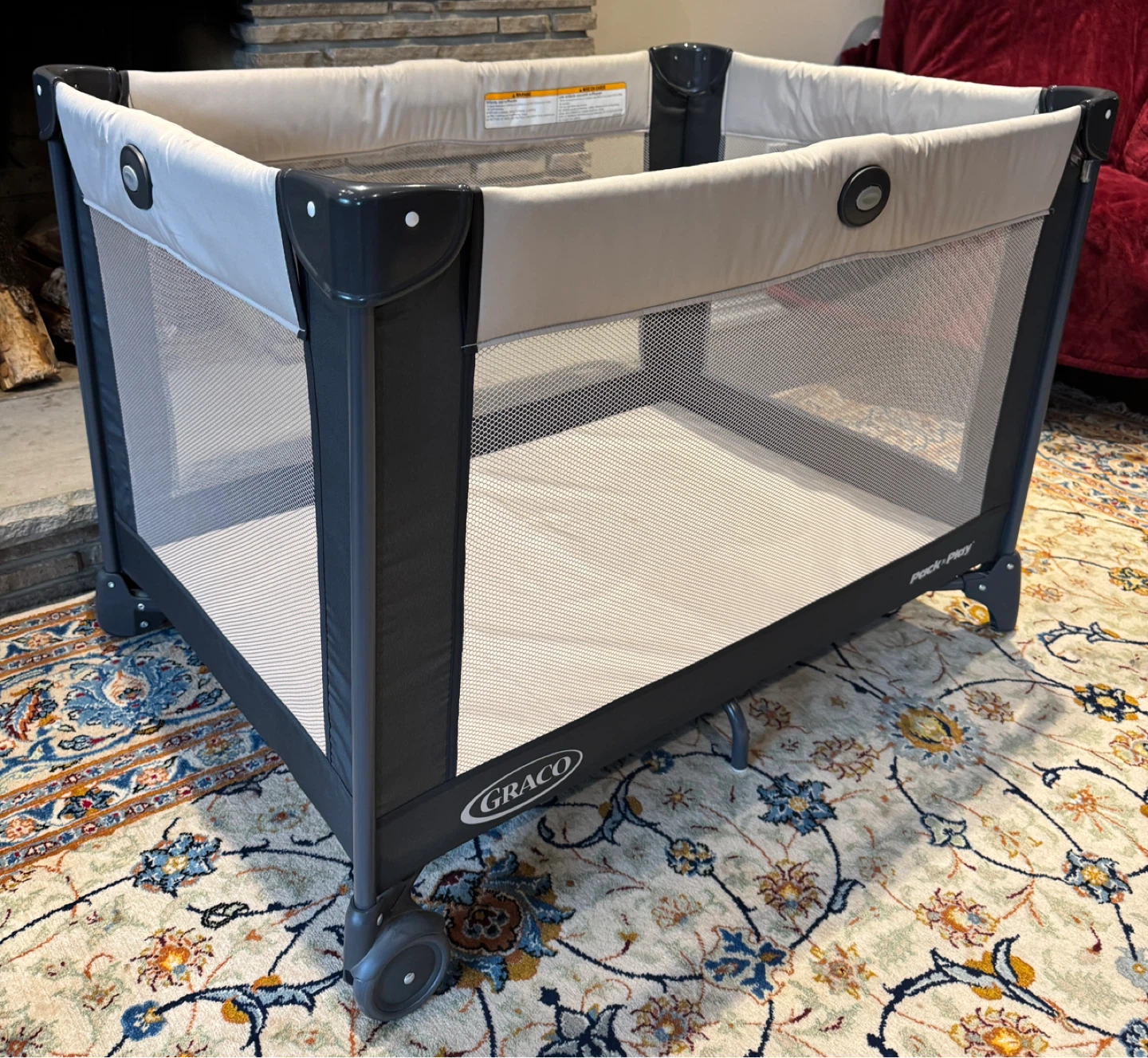 Graco Pack ’n Play Playard, Oakley + Mattress Topper