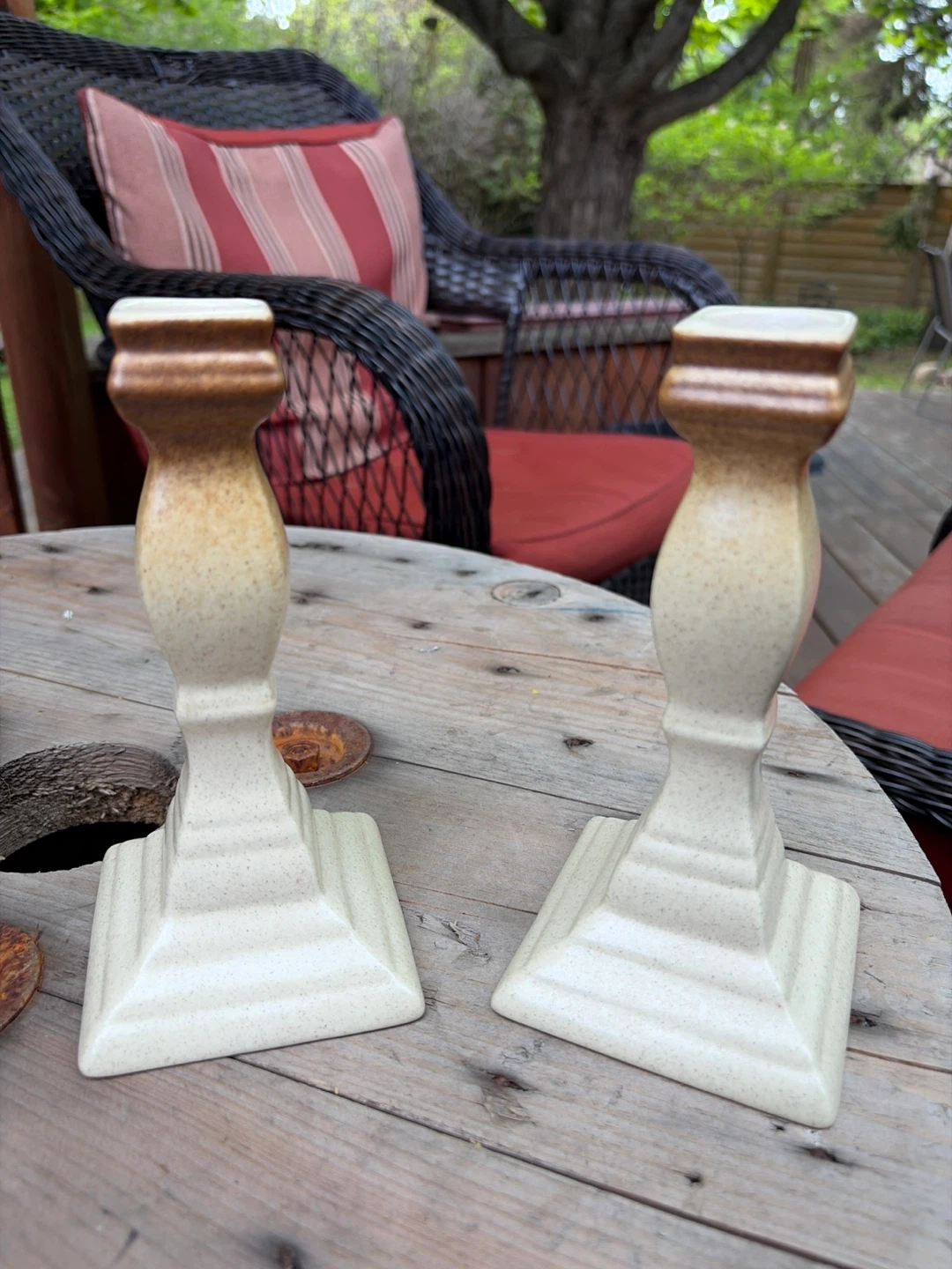 Vintage Mikasa Japan Candlestick Holders (Pair) - photo 2