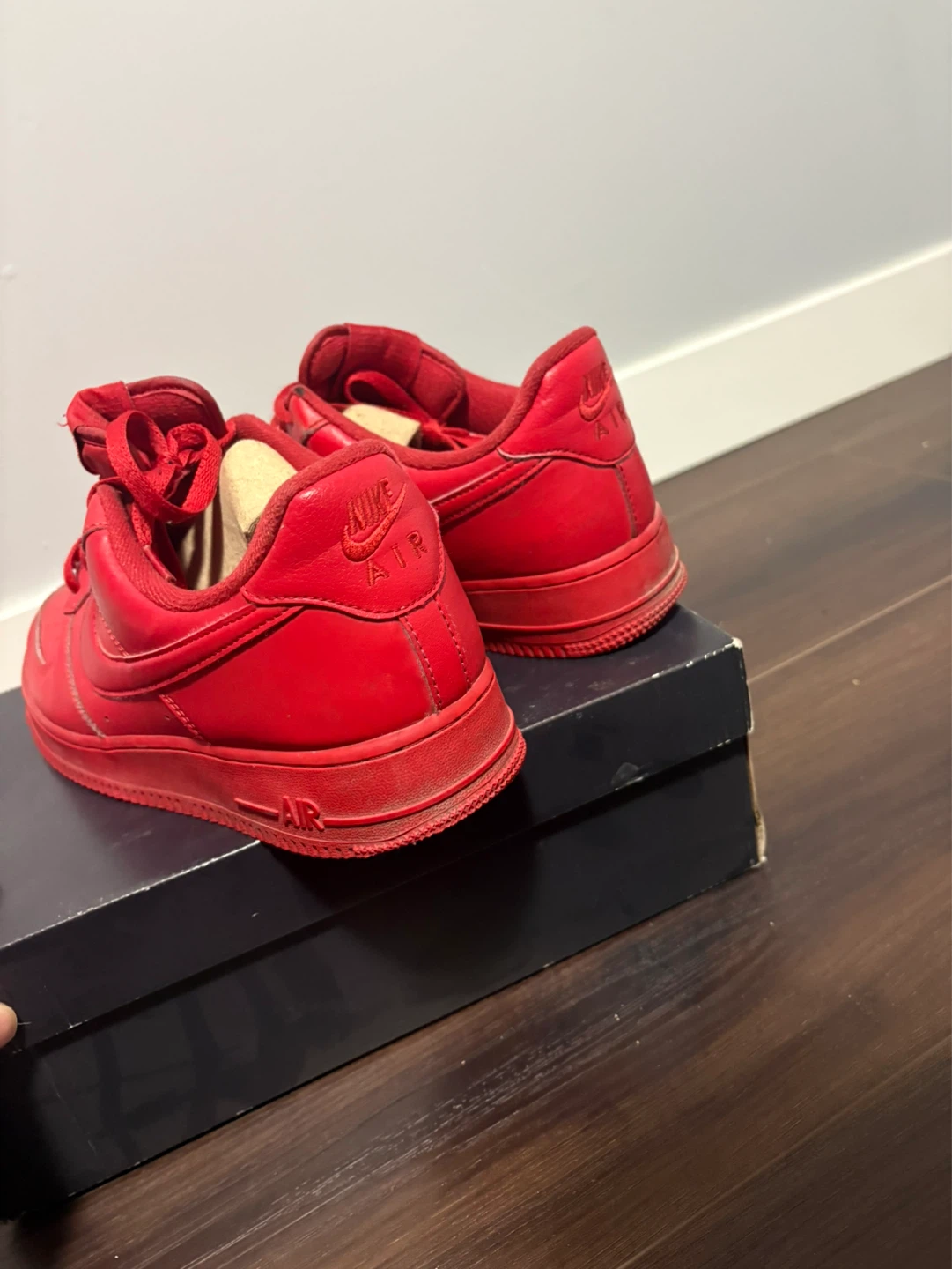 Nike Air Force 1 Red Sneakers - photo 3