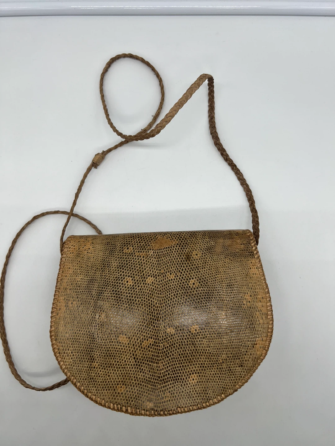 NEW HANDMADE Real Snakeskin Leather Bohemian Crossbody Bag - photo 4