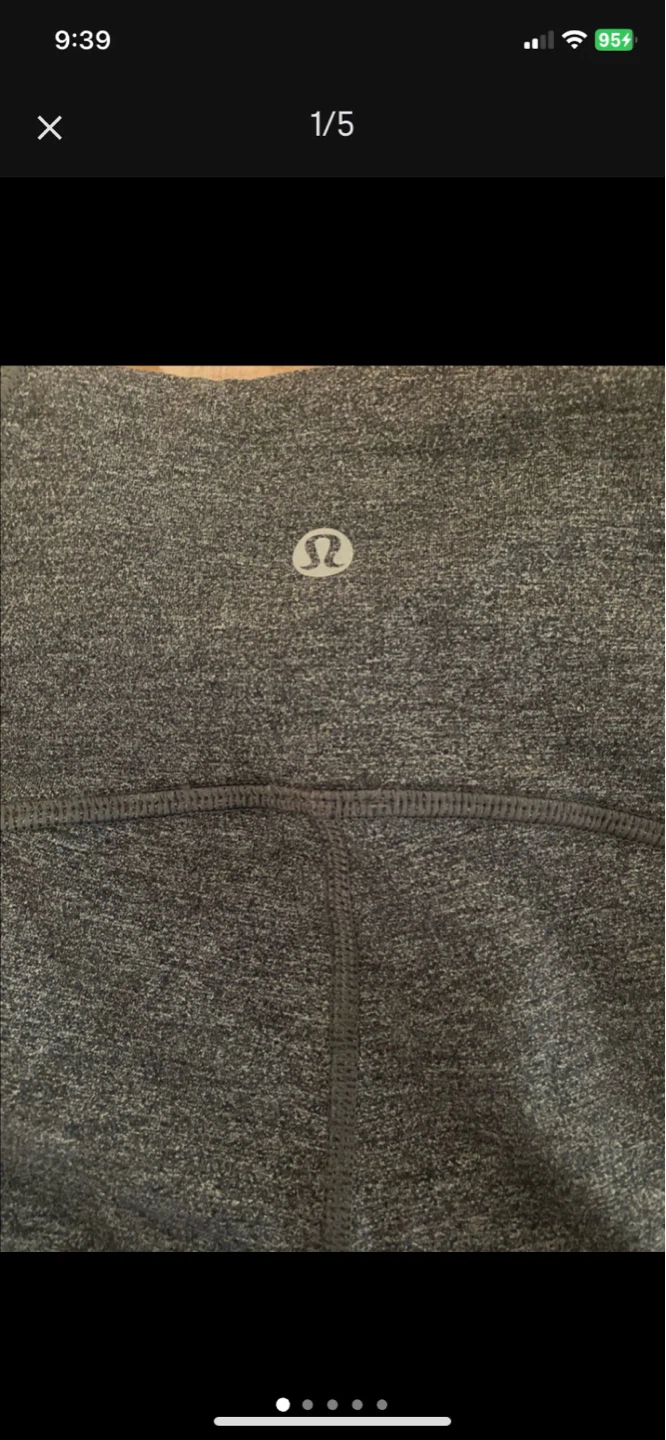 Lululemon Grey Melange leggings size 6