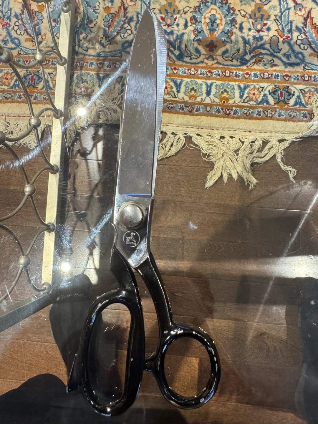 Vintage Made in Italy 9” Tailor Shears / Fabric Scissors - photo 2