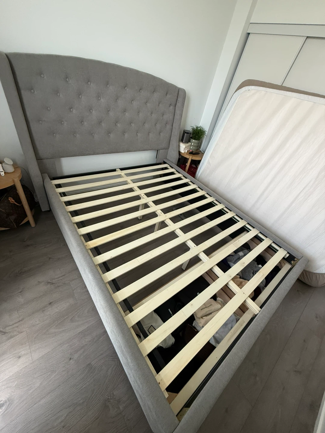 Queen Bed Frame with Storage