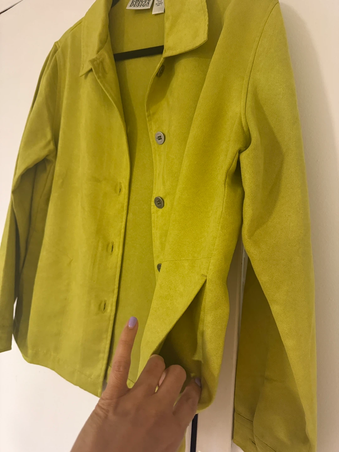 Chico's Design Lime Green Jacket Size 1 - photo 4