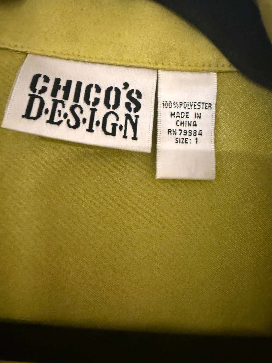 Chico's Design Lime Green Jacket Size 1 - photo 3