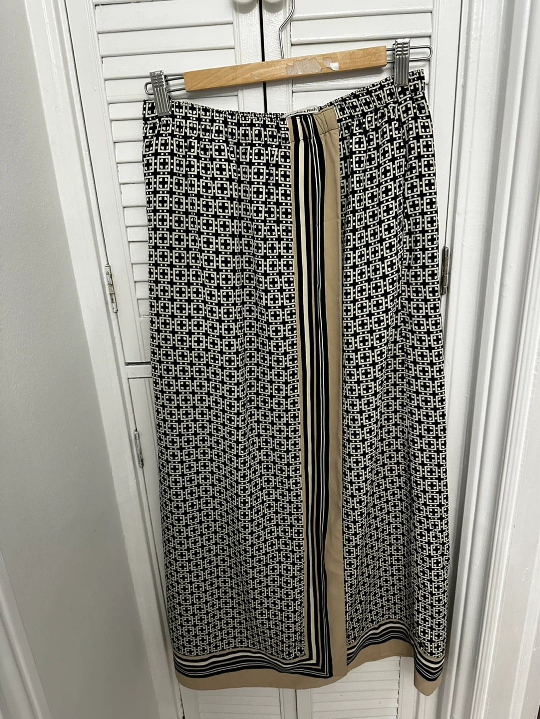 Abercrombie & Fitch Midi Skirt - Geometric Print - Size M