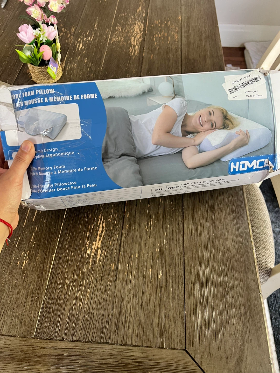 HOMCA Ergonomic Memory Foam Pillow - photo 4