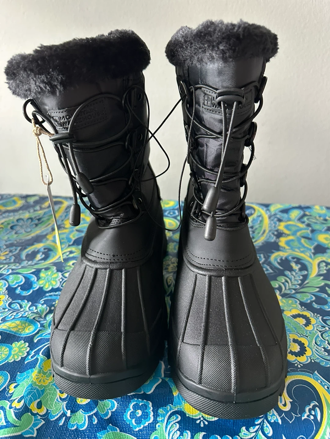 Mountain Warehouse Black Faux Fur Lined Snow Boots - photo 4