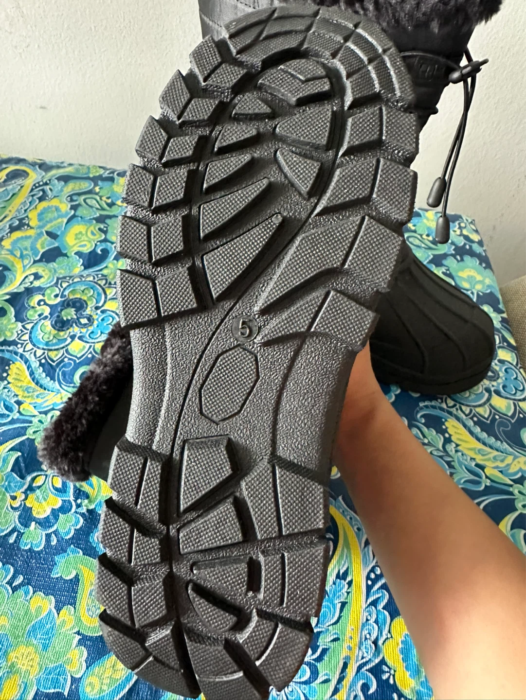 Mountain Warehouse Black Faux Fur Lined Snow Boots - photo 3