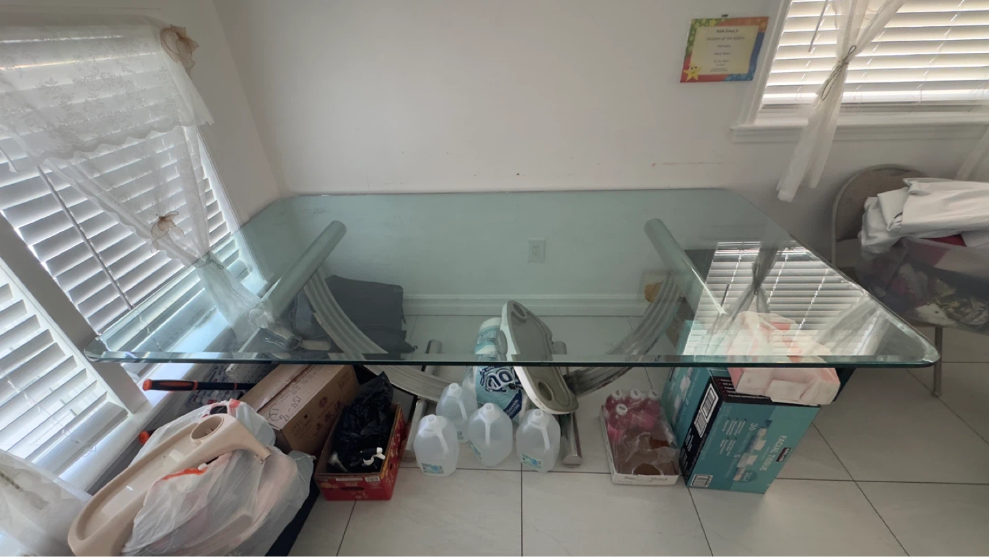 Glass Dining / Executive Table – Moving Sale!
