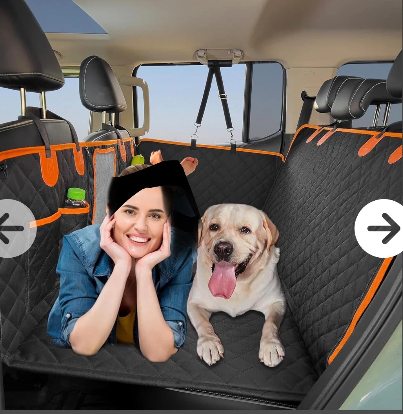 Car Back Seat Dog Hammock Cover