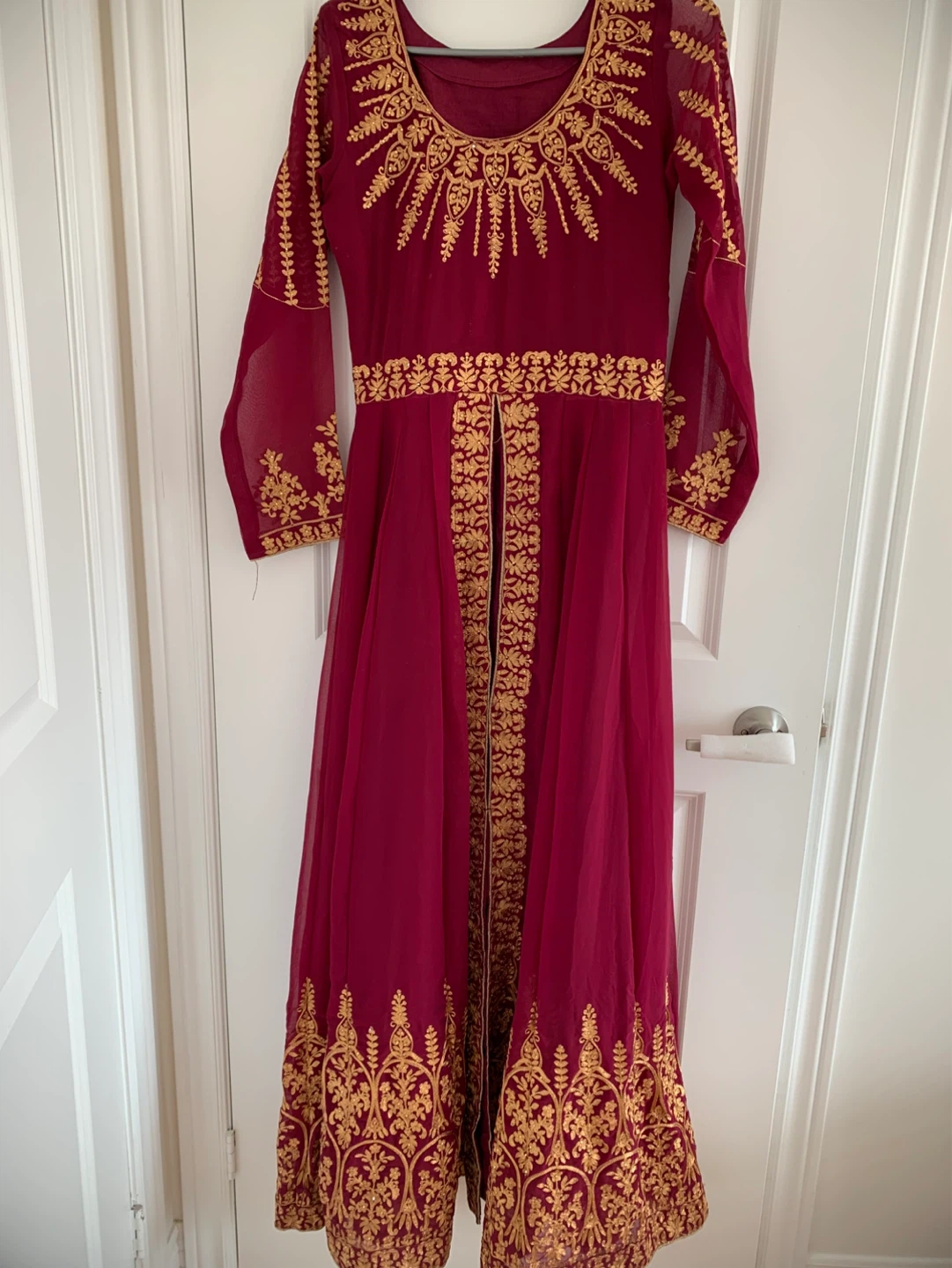 Long dress with doppata and pajama
