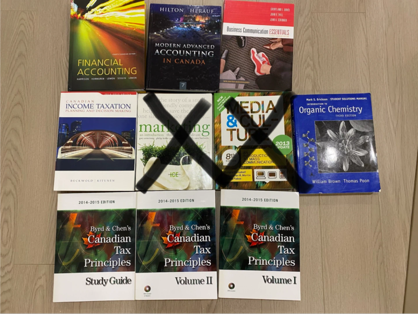 Textbooks (Business, Media, Chemistry) $5 Each