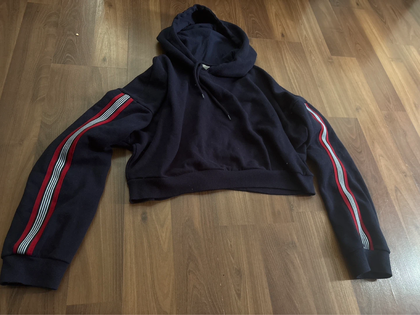 Ardene Navy Cropped Hoodie