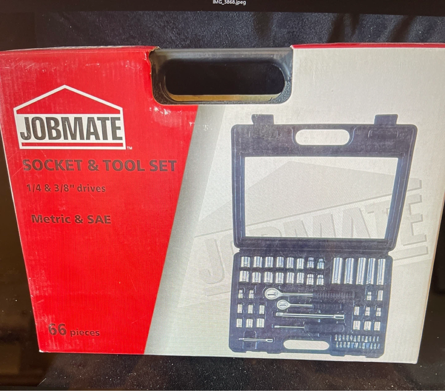 JOBMATE 66-Piece Socket & Tool Set