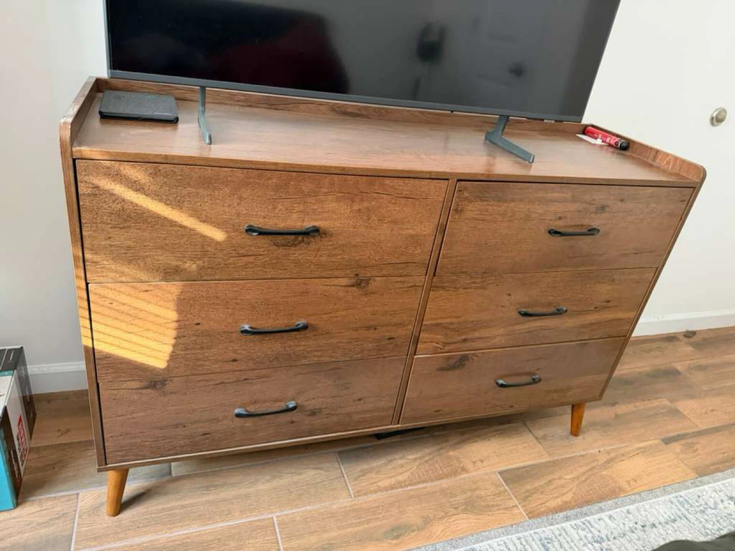Wood Dresser with 6 Drawers - photo 2