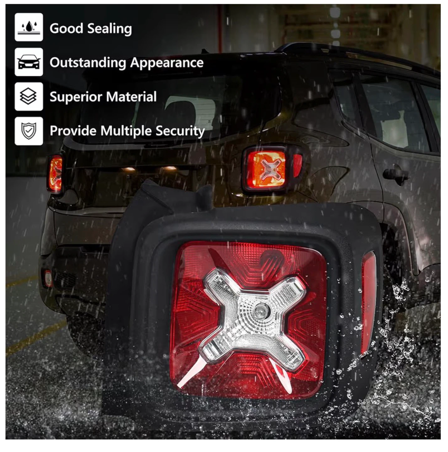 Tail Light Jeep Renegade 2015-2022 Passenger Side (Right) J52 - photo 4
