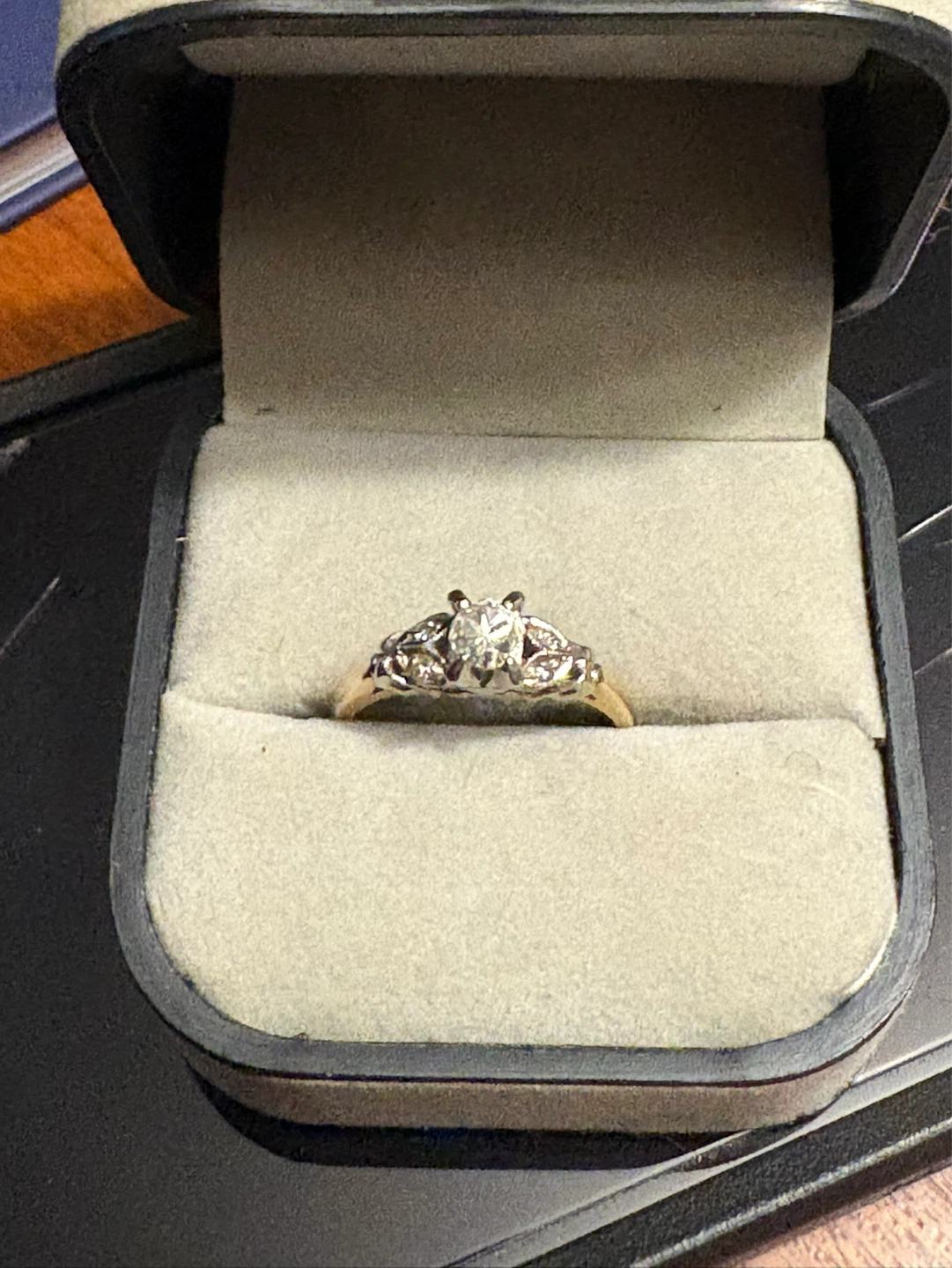 14&18k Diamond Engagement Ring