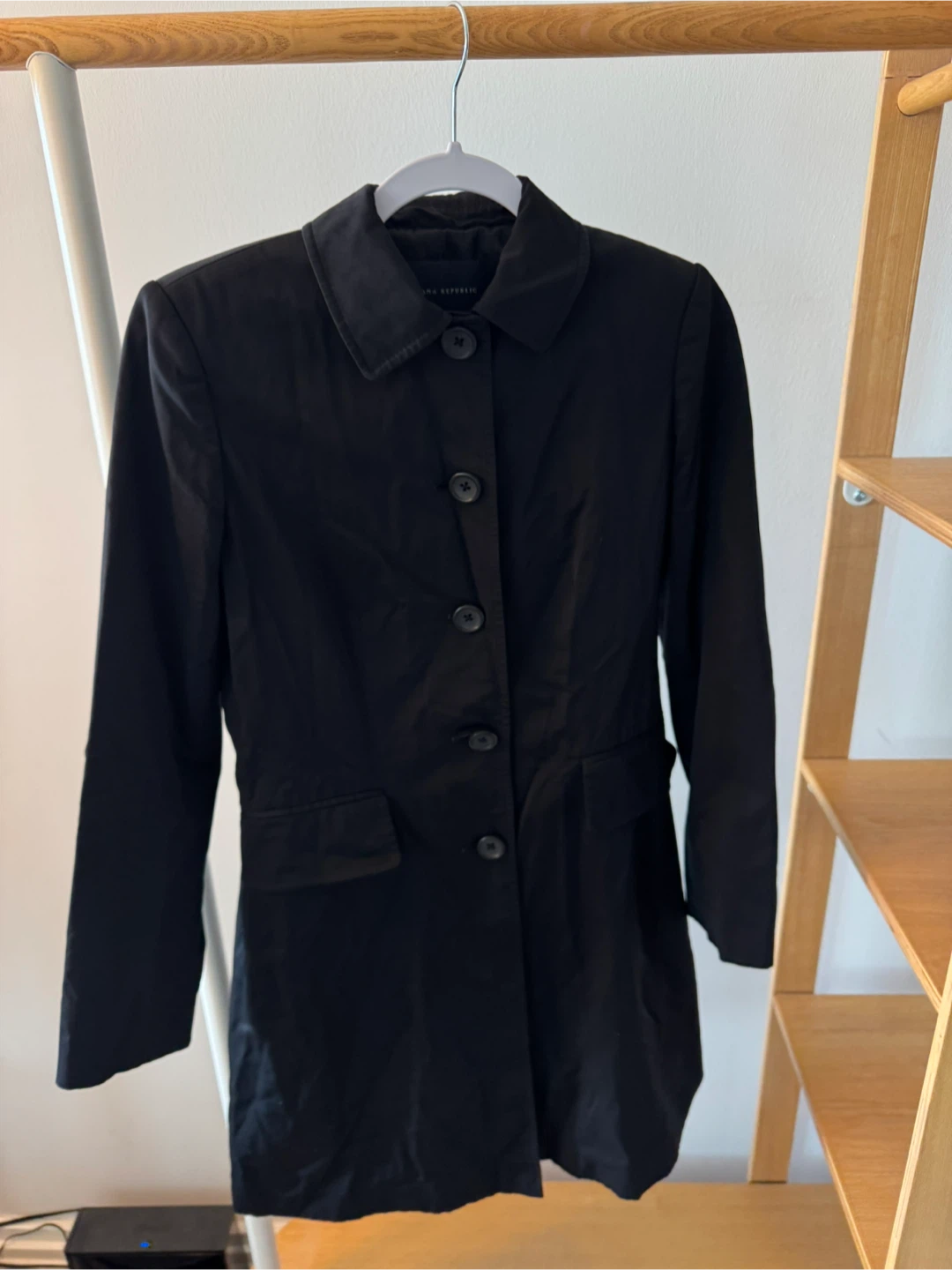 Banana Republic Black Button-Up Jacket