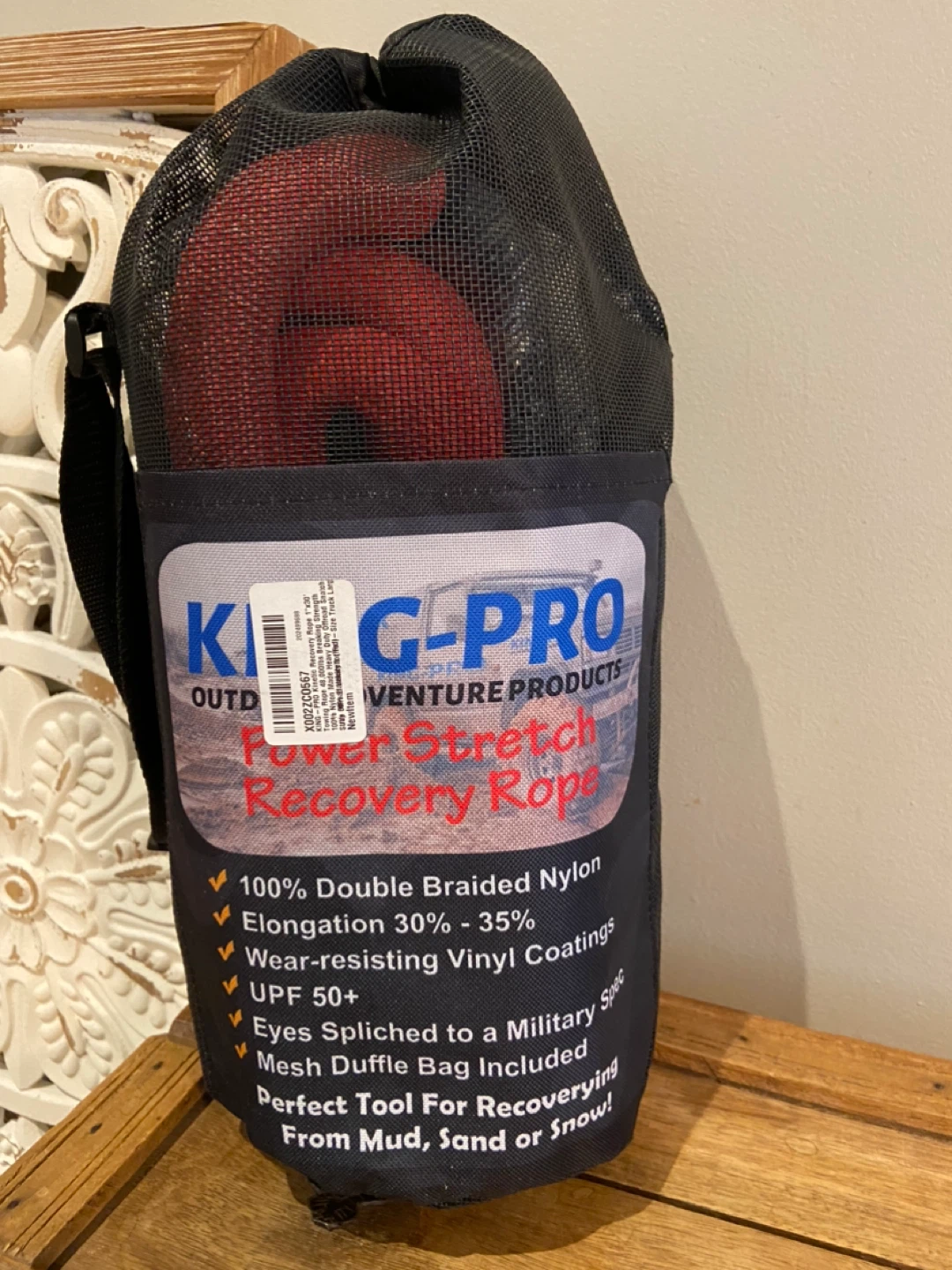 New KING-PRO Kinetic Recovery Rope 1“x30' Towing Rope 48,000lbs - photo 5