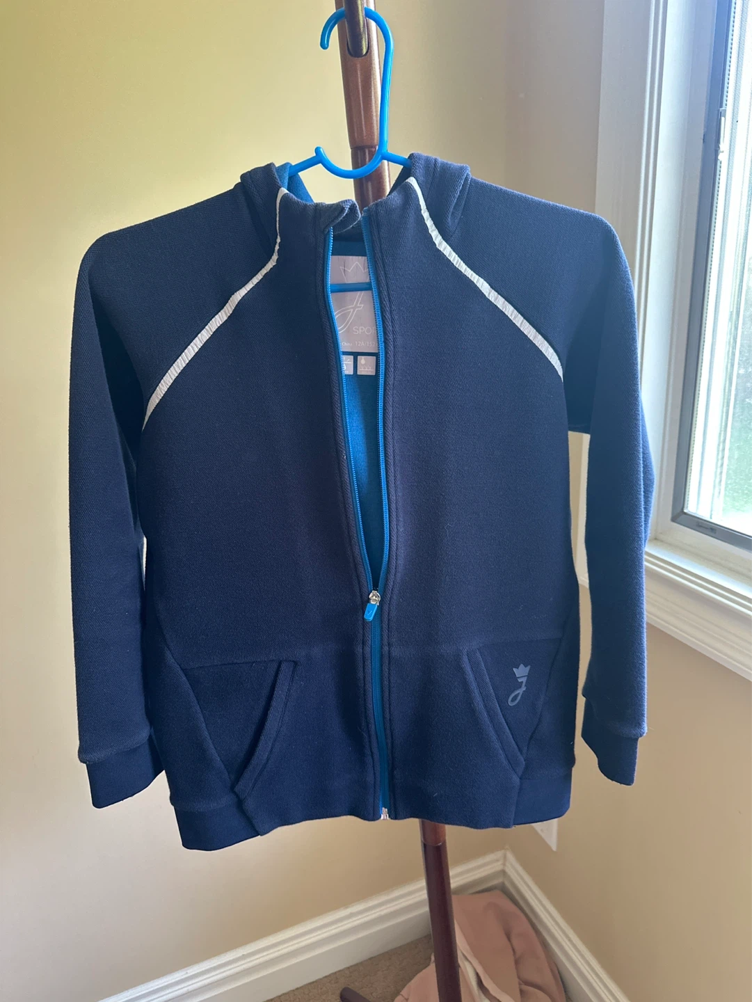 Jacadi J SPORT Kids Zip-Up Hoodie - Blue - Size 12A/152 CM